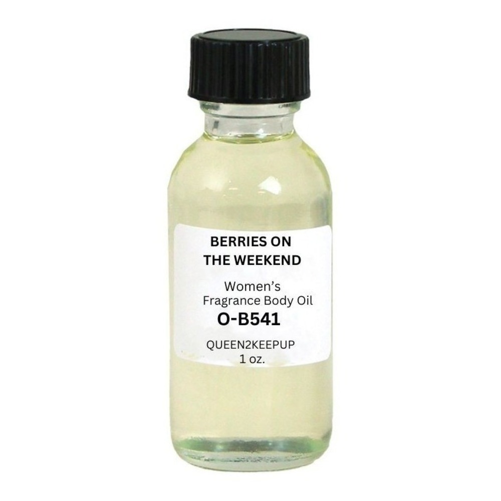 Berries on the Weekend Women's Body Oil Fresh Floral Fruity Relaxed Scent 1 oz